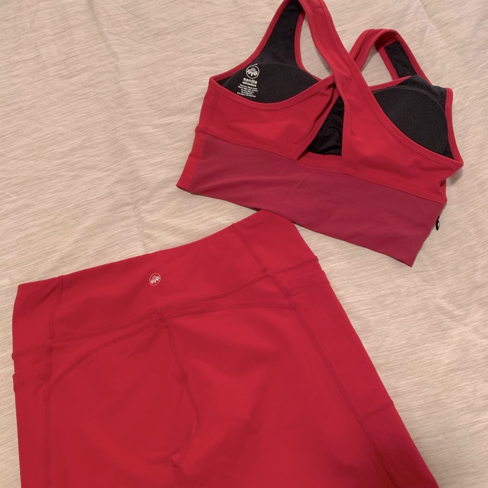 Senita athletic bra and leggings. Size M